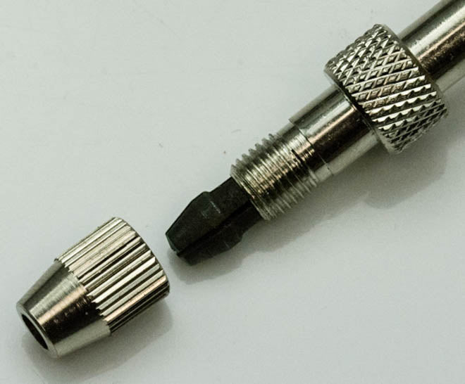 Mini pin vice ball type wood handle small tools drill bits craft collet