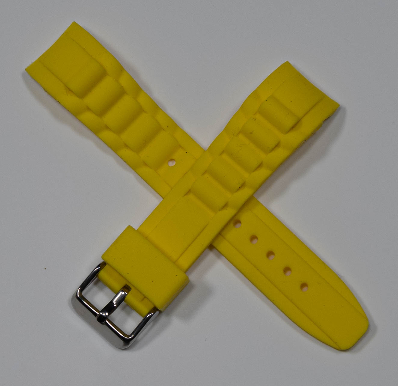 Curved End Rubber Ice Watch Strap Band Divers Sports 17mm 20mm 22mm Replacement