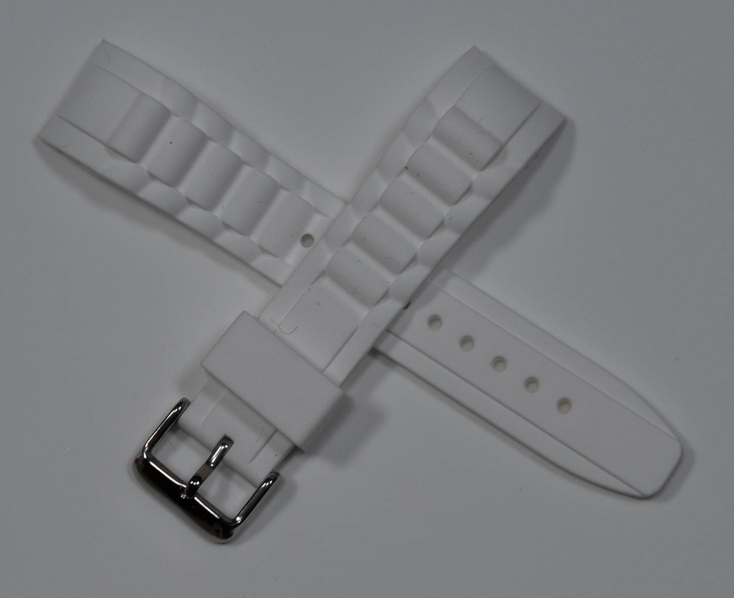 Curved End Rubber Ice Watch Strap Band Divers Sports 17mm 20mm 22mm Replacement