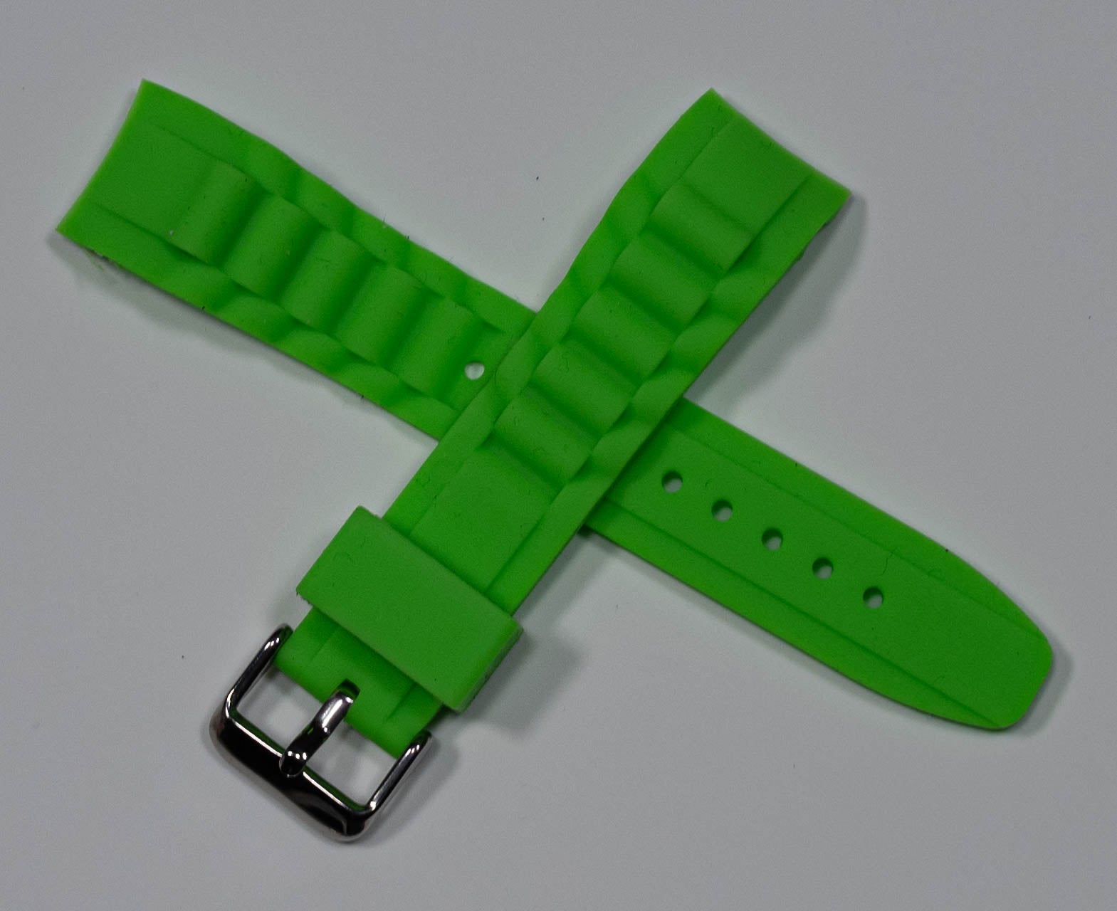 Curved End Rubber Ice Watch Strap Band Divers Sports 17mm 20mm 22mm Replacement