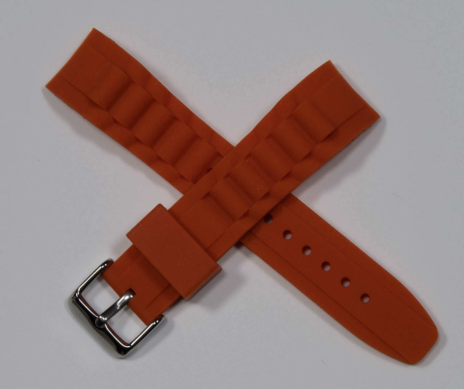 Curved End Rubber Ice Watch Strap Band Divers Sports 17mm 20mm 22mm Replacement