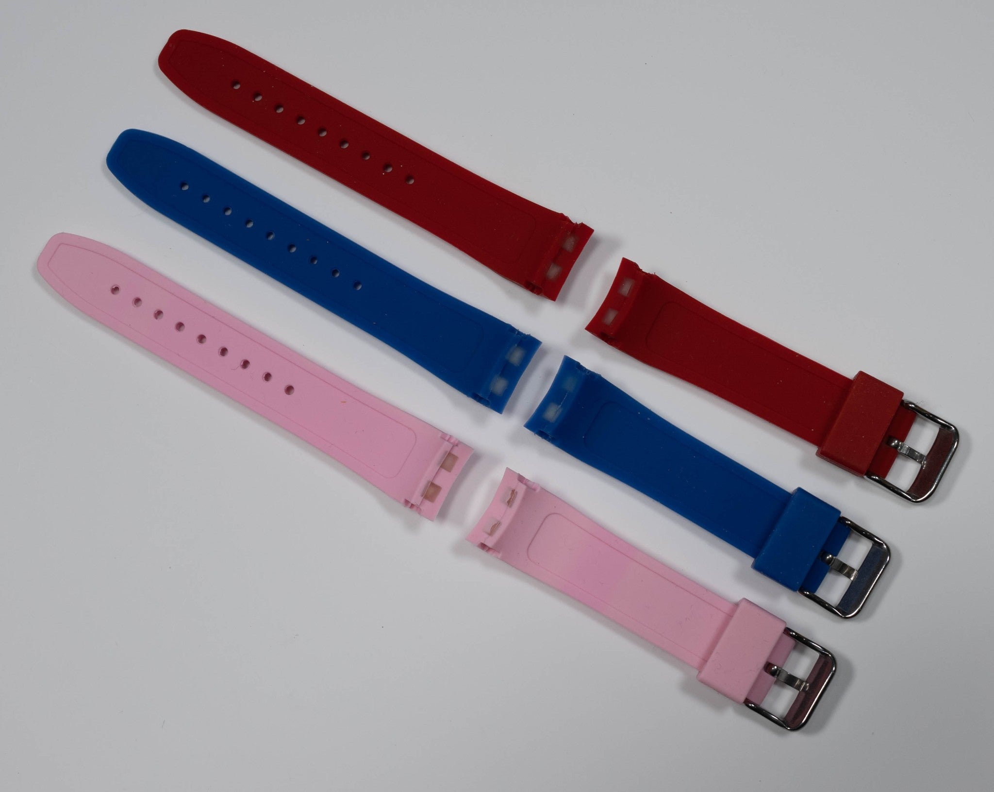 Curved End Rubber Ice Watch Strap Band Divers Sports 17mm 20mm 22mm Replacement