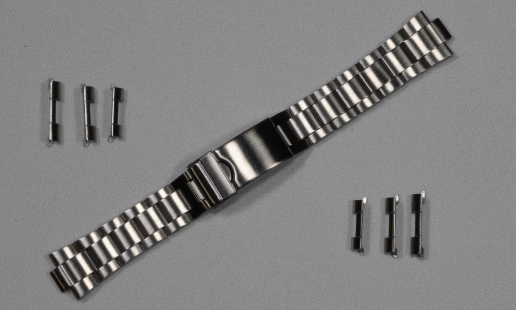 Satin Steel Oyster Watch Straight End Bracelet Strap 18mm 20mm 22mm For Rolex