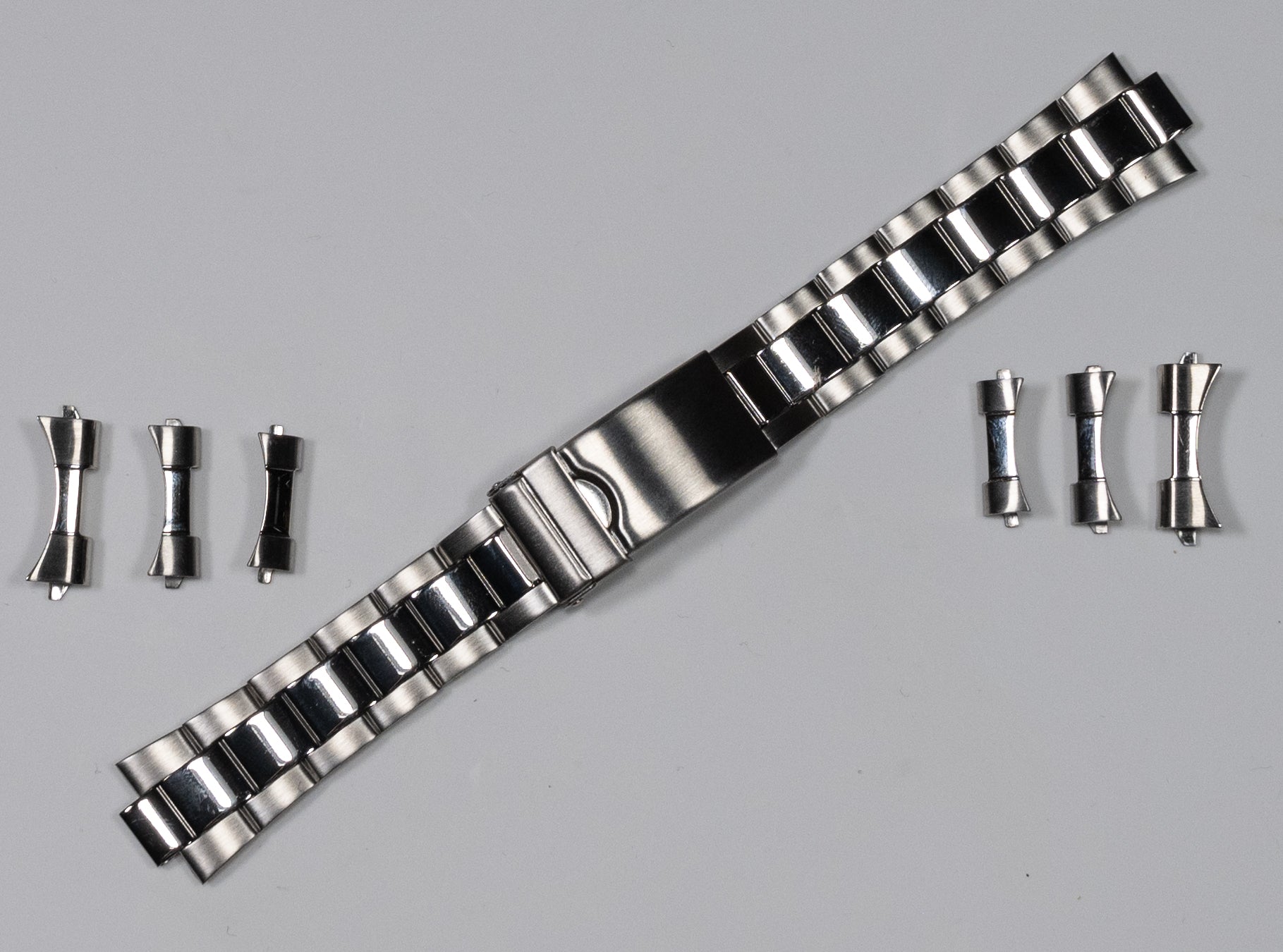 Curved End Oyster Watch Bracelet Strap For Rolex 18mm - 22mm Band Sub & GMT New