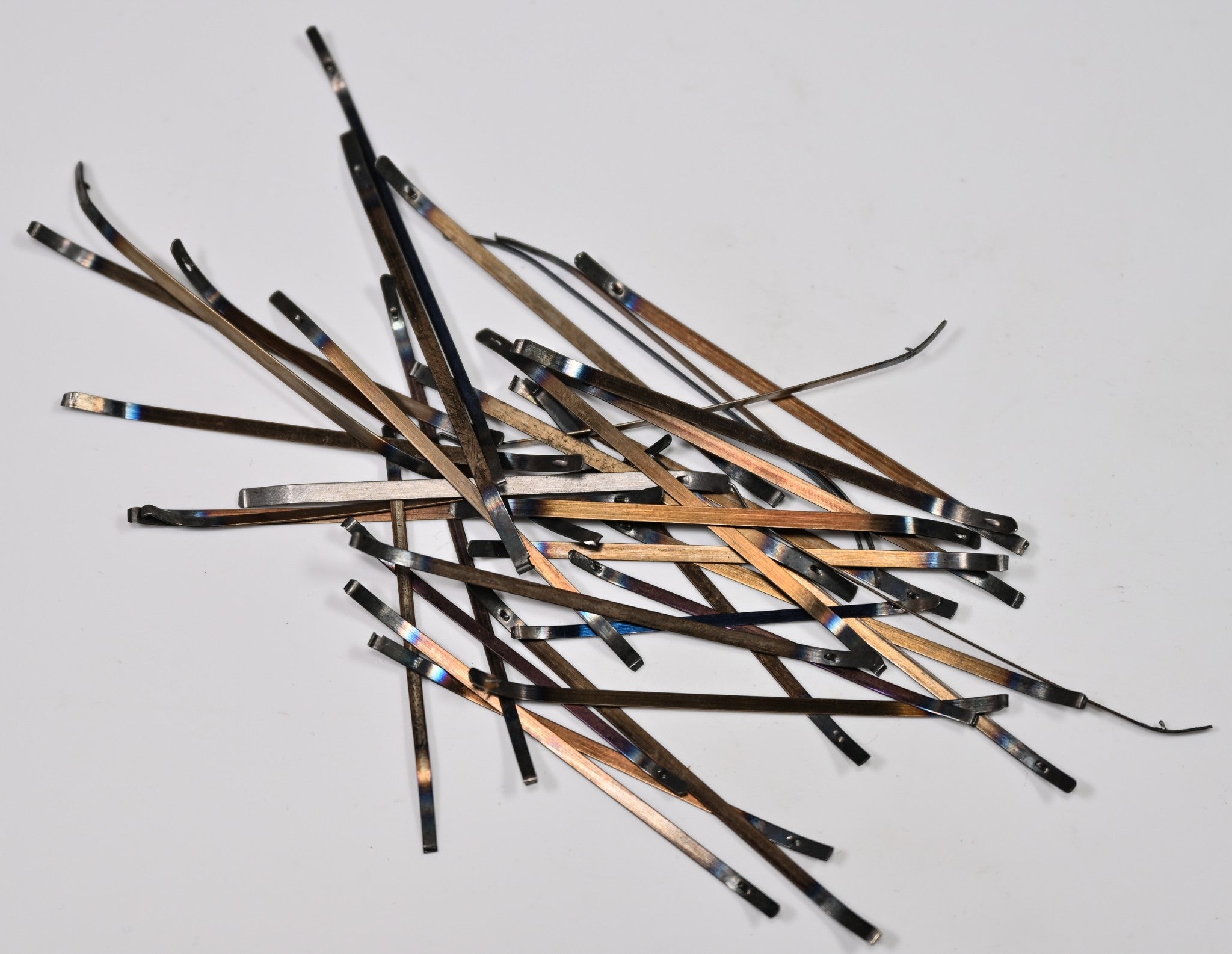 36x Pocket Watch Mainsprings Bridles Assortment Mechanical Parts Repair Spring