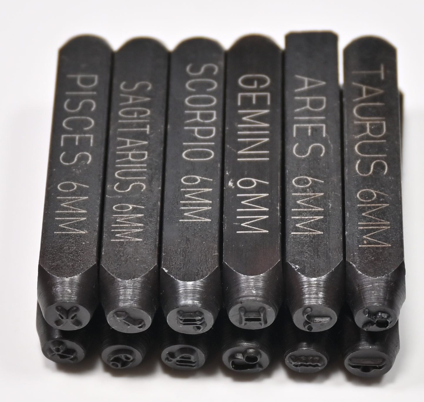 QUALITY 6mm Zodiac Star Sign Craft Punches Tools Jewellery Metal Punch Stamps
