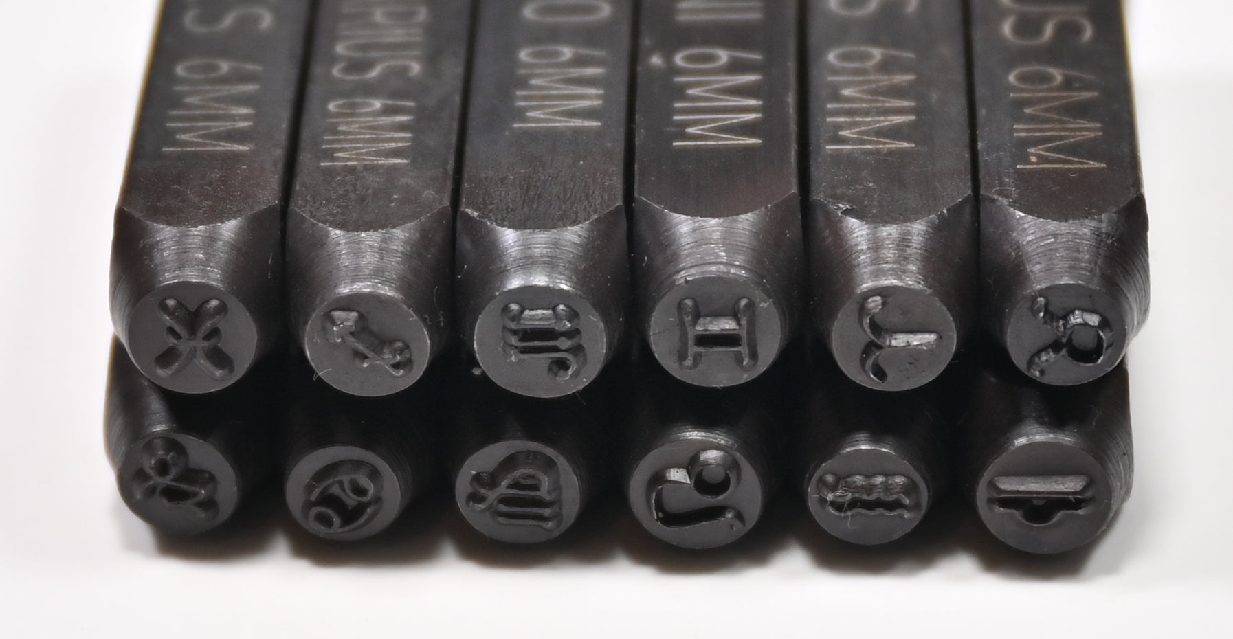 QUALITY 6mm Zodiac Star Sign Craft Punches Tools Jewellery Metal Punch Stamps