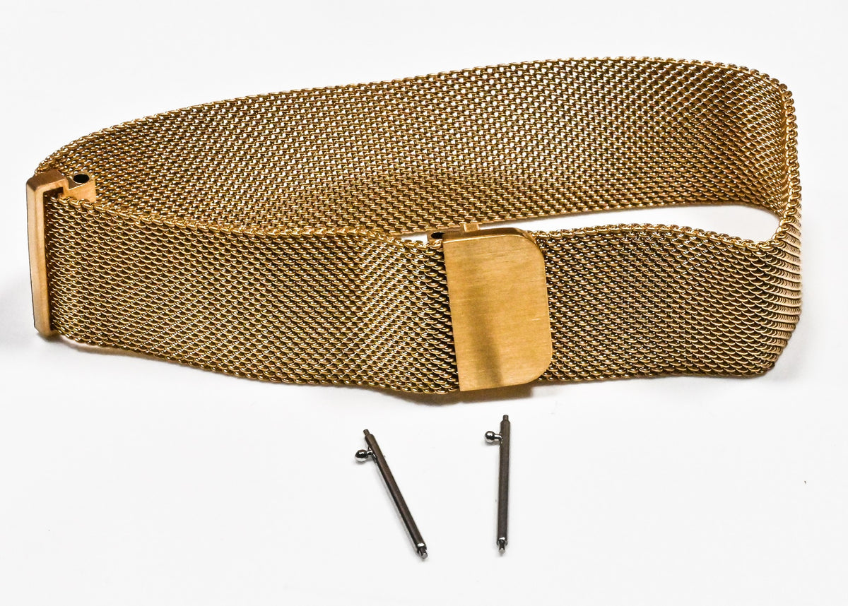 Gold Plated Mesh Milanese MAGNETIC BUCKLE Watch Strap Bracelet 18mm 20mm 22mm