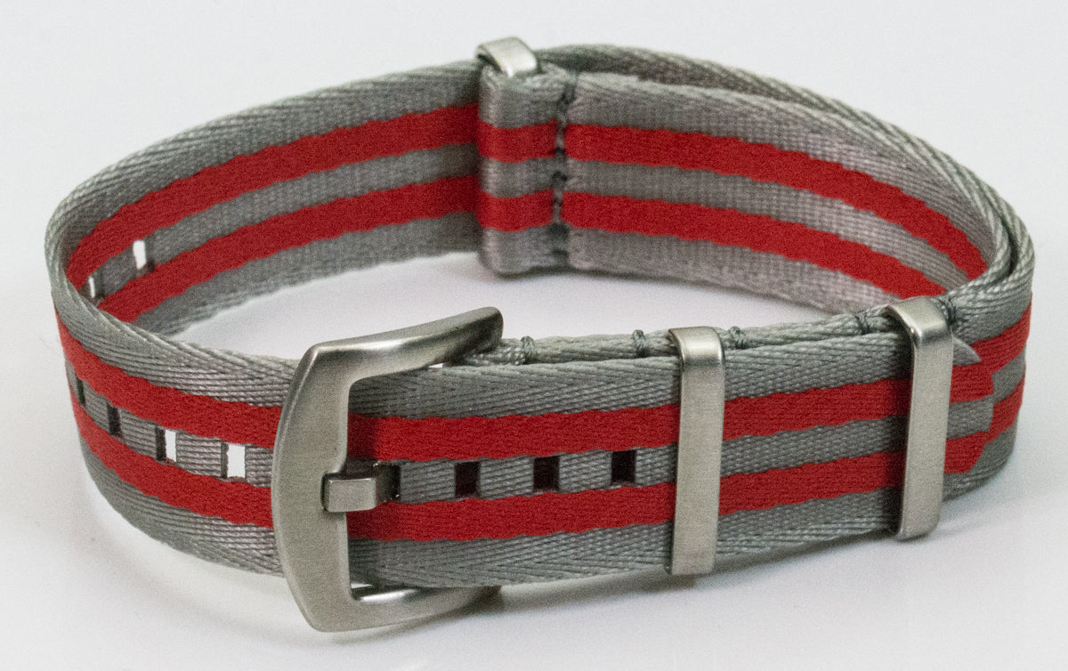 Heavy Duty Stripes Seat belt Strap Military Quality Watch Mens Sports Nylon Army