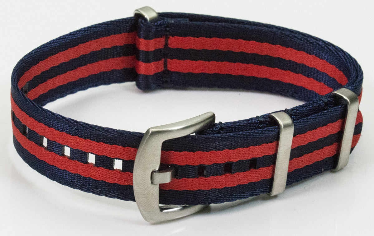 Heavy Duty Stripes Seat belt Strap Military Quality Watch Mens Sports Nylon Army