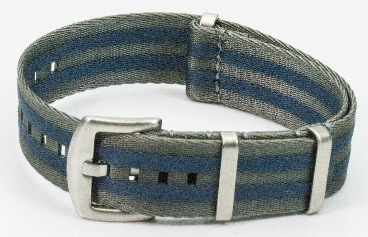 Heavy Duty Stripes Seat belt Strap Military Quality Watch Mens Sports Nylon Army