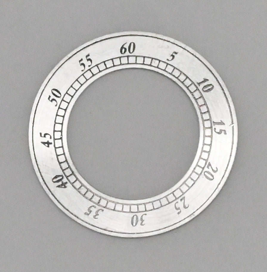 Arabic Silver Clock Seconds Chapter Ring Dial 48mm Small Aluminium Dial Repairs