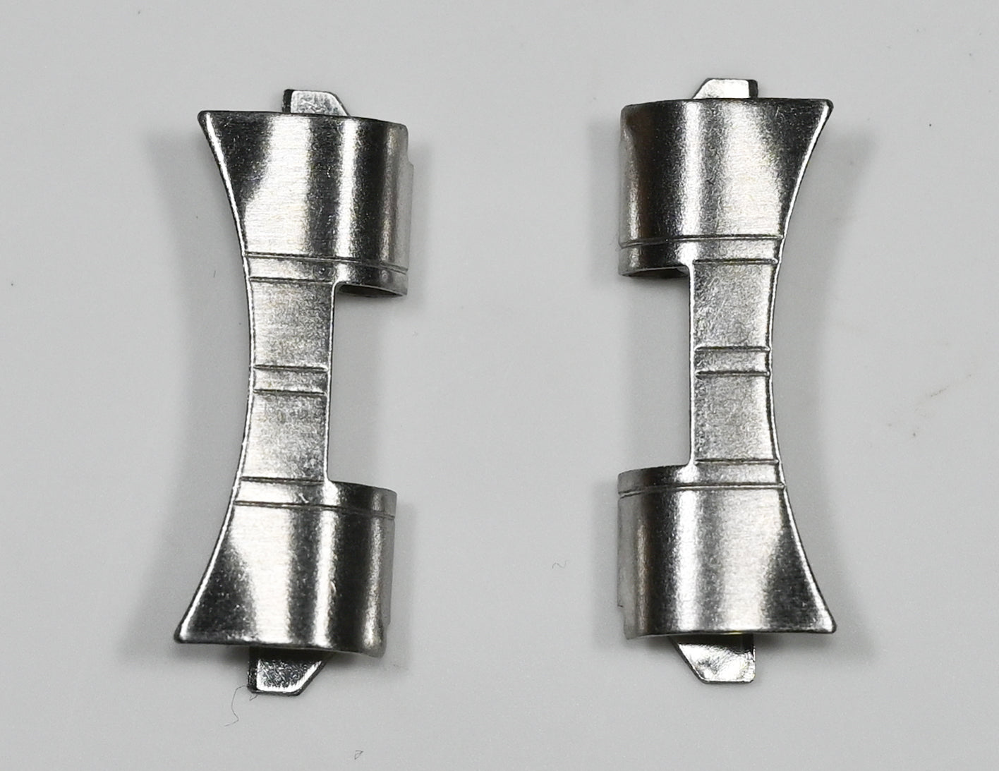 Jubilee Bracelet Strap End Pieces Curved Silver Steel 18mm 20mm 22mm Parts