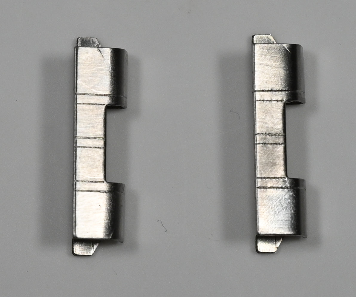 Straight Jubilee Bracelet Strap End Pieces Silver Steel 18mm 20mm Repairs Parts