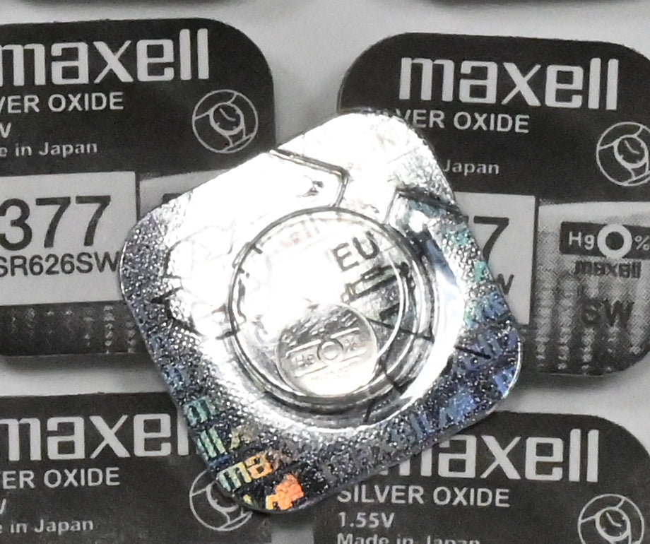 10x Maxell Watch Batteries 377 Battery Cell Silver Oxide 1.55V GENUINE PREMIUM
