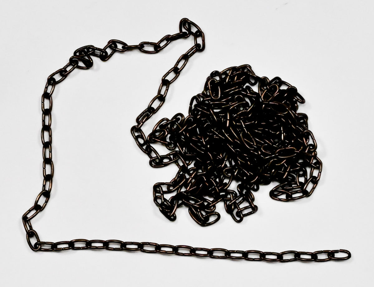 Cuckoo Clock Chain Antique Finish 47 Links Per Foot Clockmakers Spares Part Case