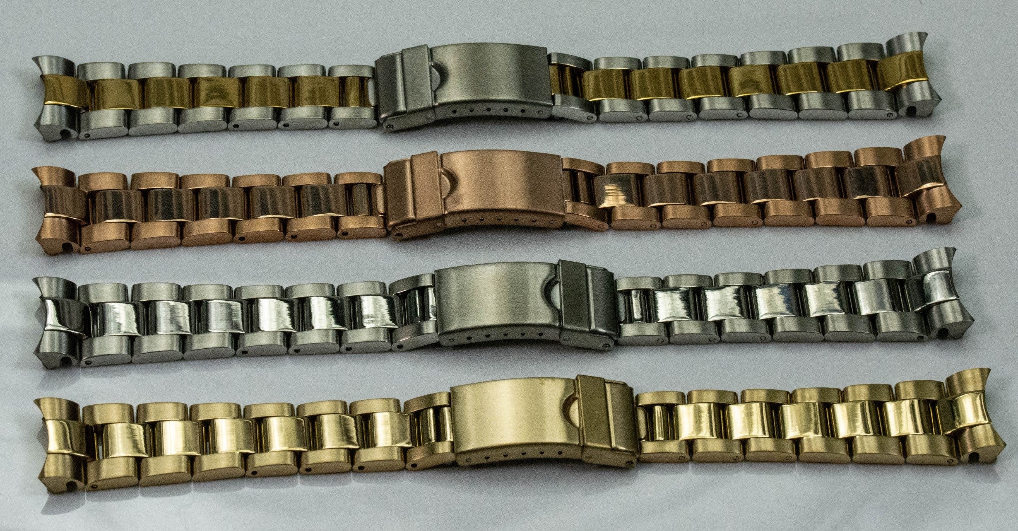 Curved End Jubilee Watch Bracelet Strap 18mm 20mm 22mm High Quality Rolex Type