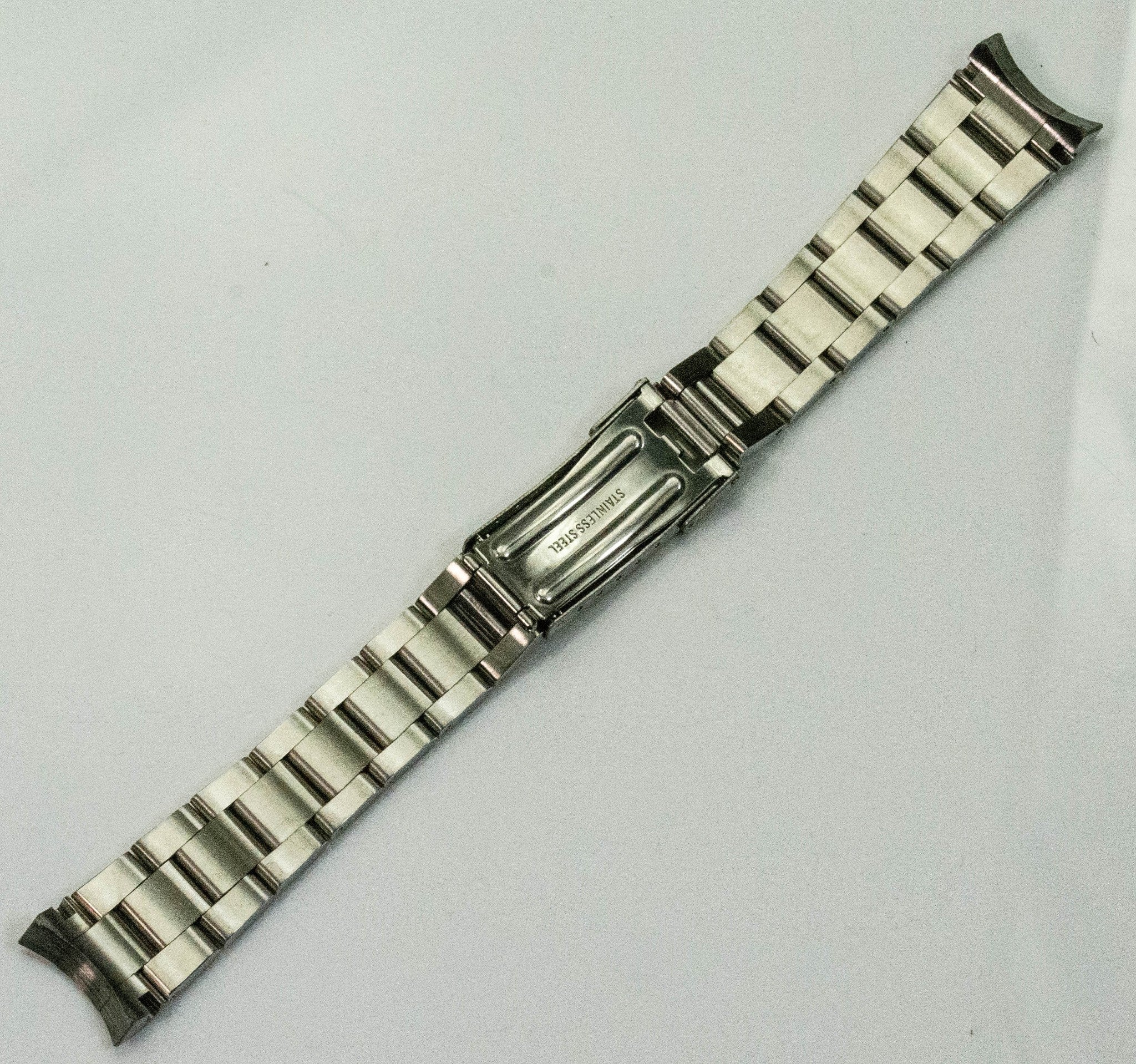 Steel Solid Links Curved End 20mm For Rolex Oyster Watch Bracelet Strap Datejust