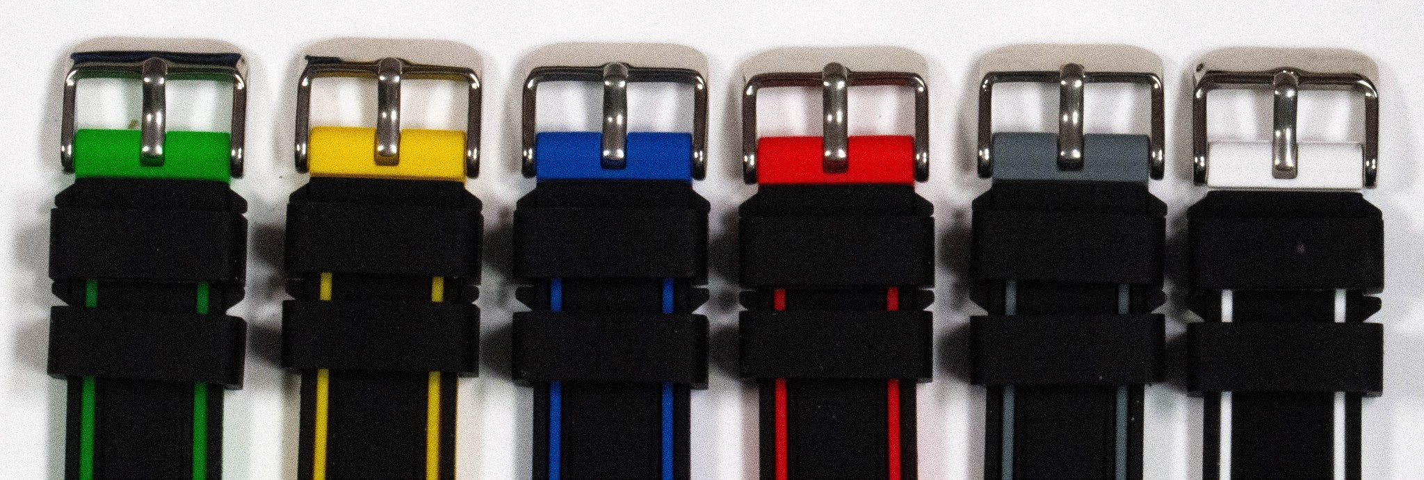 Divers Silicone Rubber Olympic Sports Watch Strap Polyurethane 20mm - 24mm New
