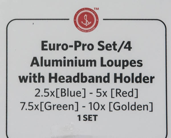 EURO PRO eyeglass loupe loupes headband magnifier watchmakers magnifying glass