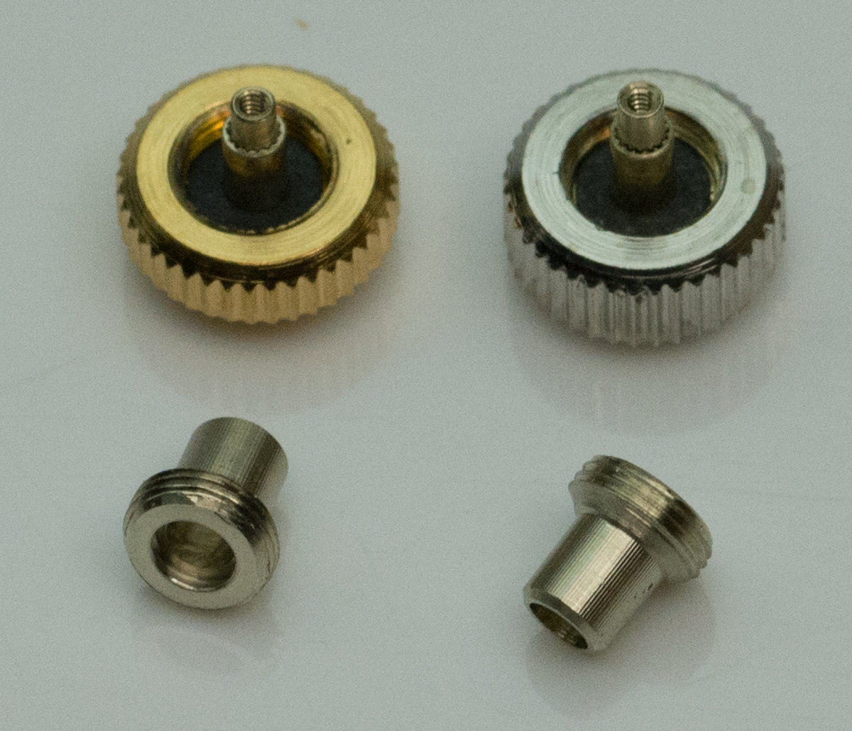 Screw down watch crown & tube locking waterproof silver gold in ALL SIZES parts
