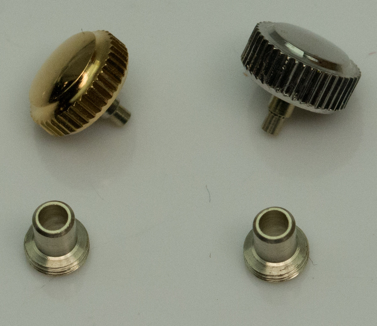 Screw down watch crown & tube locking waterproof silver gold in ALL SIZES parts