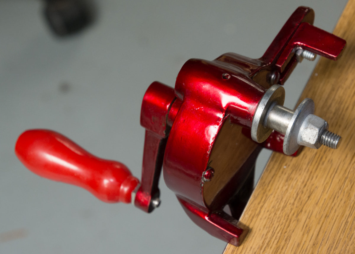 Hand operated grinder bench mount & grind stone watchmakers jewelley craft tool