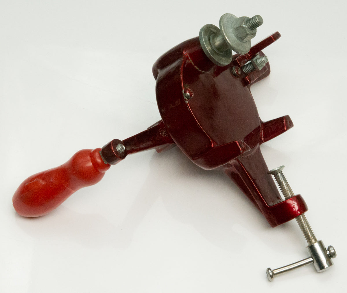 Hand operated grinder bench mount & grind stone watchmakers jewelley craft tool