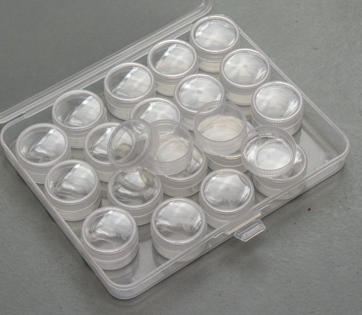 Small mini parts containers 20x  spares tubs storage Watchmakers jewellers craft