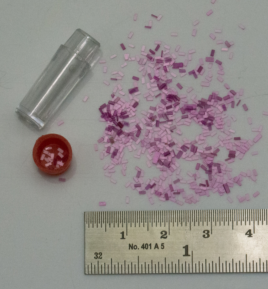 Vintage vial of pallet jewels for watch new old stock repair watchmakers