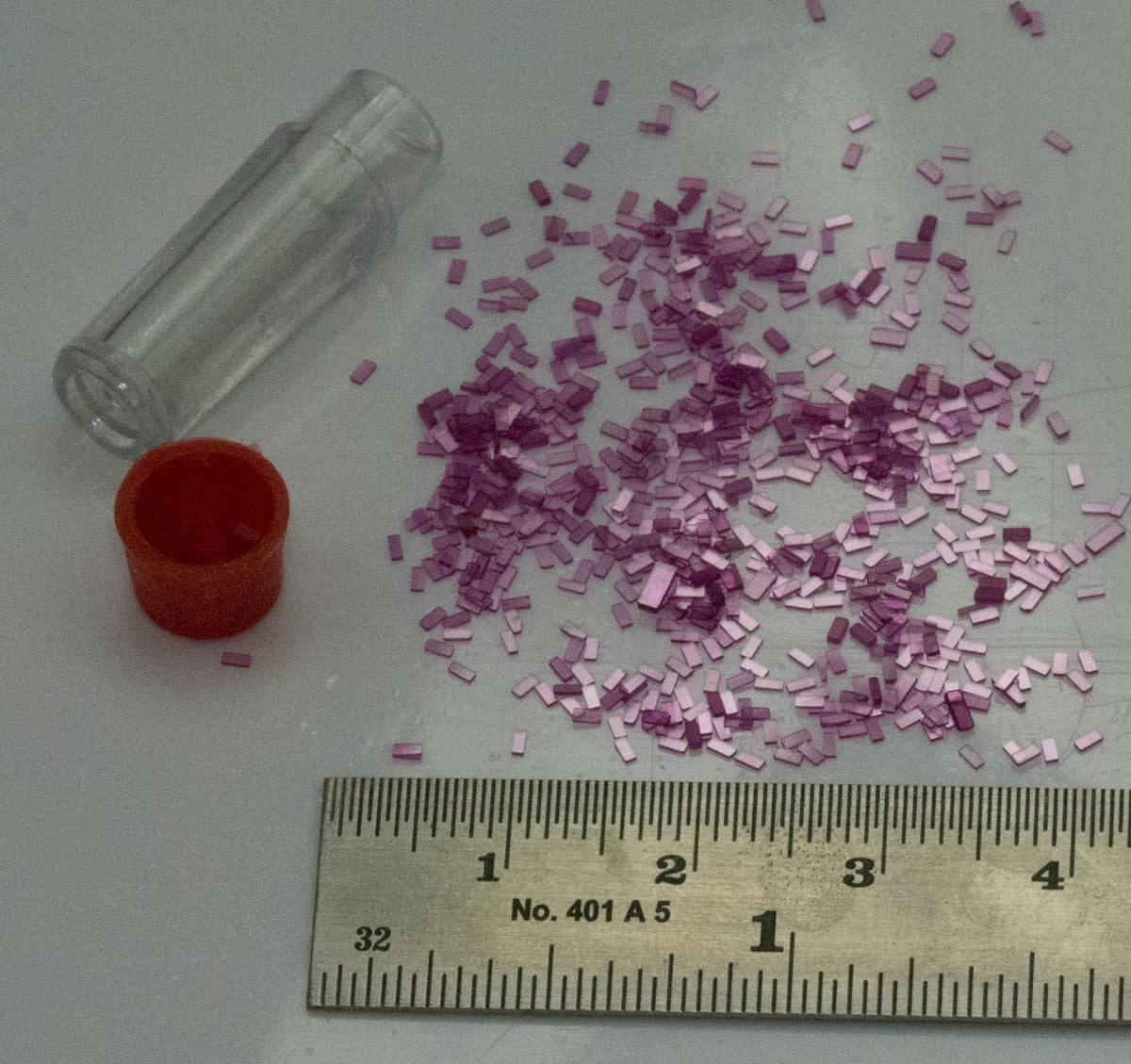 Vintage vial of pallet jewels for watch new old stock repair watchmakers