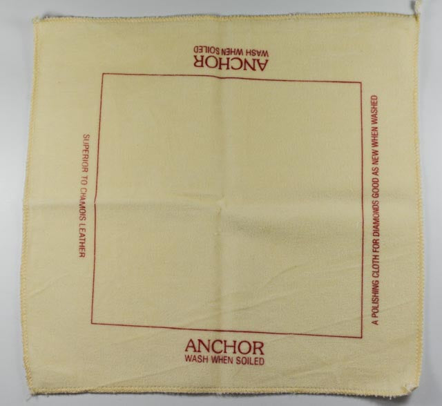 Siliconised polishing cloth for jewellery stone diamonds clean cleaner jewels