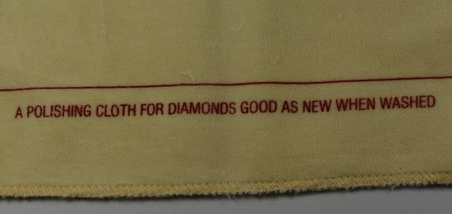 Siliconised polishing cloth for jewellery stone diamonds clean cleaner jewels