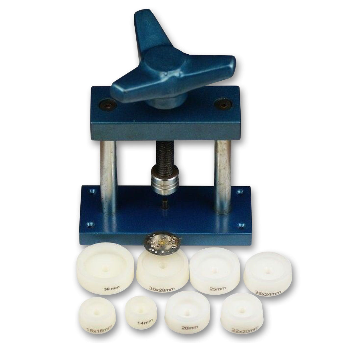 LARGE Case back & crystal/glass press QUALITY PROFESSIONAL CLOSER VICE CLAMP NEW