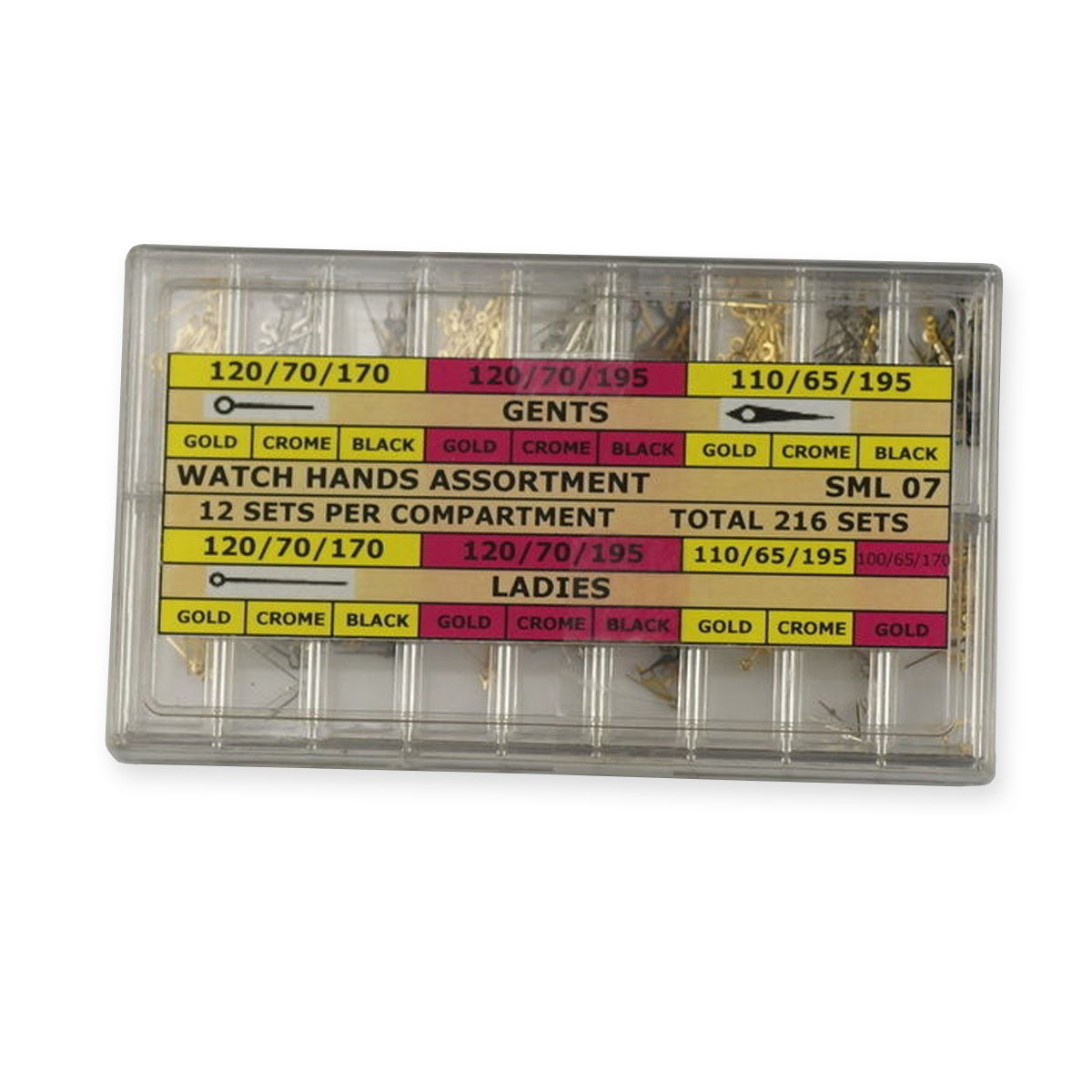 648x watch hands assortment baton gold silver black 216 sets hand parts repairs