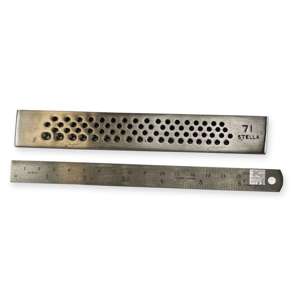 Jewellers drawplate 71 round holes draw plate jewellery making crafts wire 6"