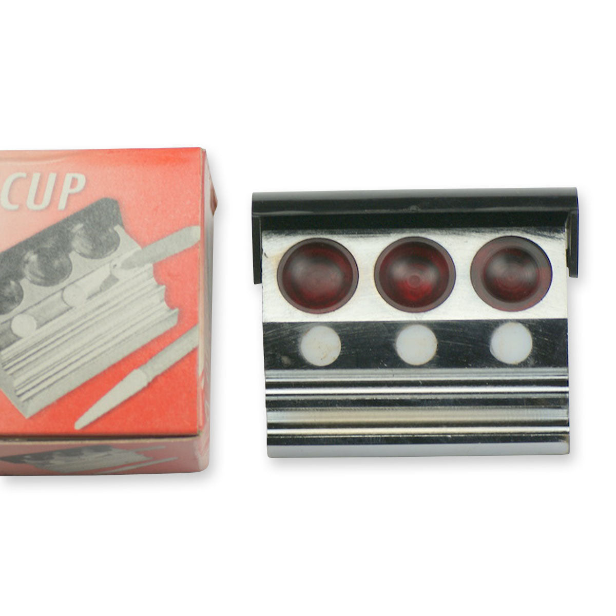 Oil holder container with 3 cups and sliding cover watchmakers quality tool