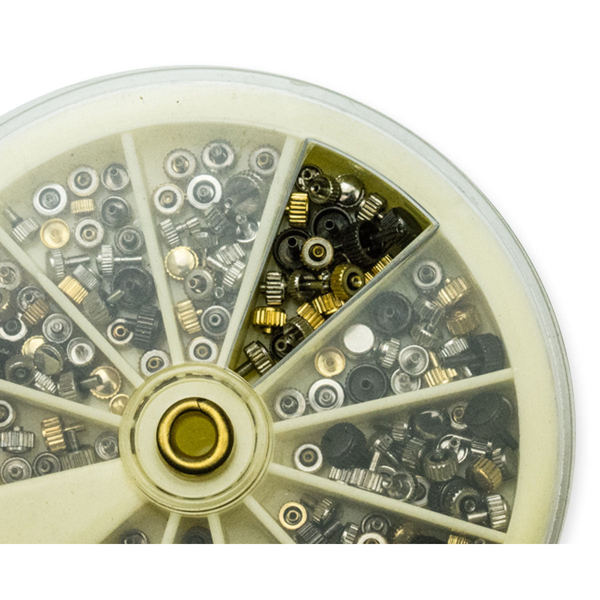 250x Mixed Watch Crowns Quartz Assorted Silver Gold Repairs Part Watchmakers