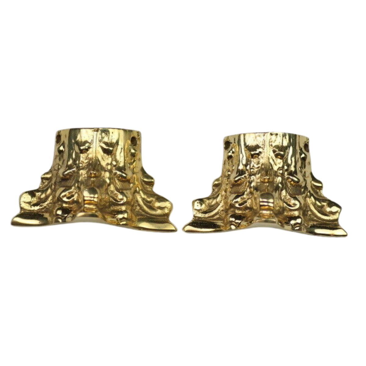 2x clock brass feet for Mantle clocks metal ornamental clockmakers spares parts