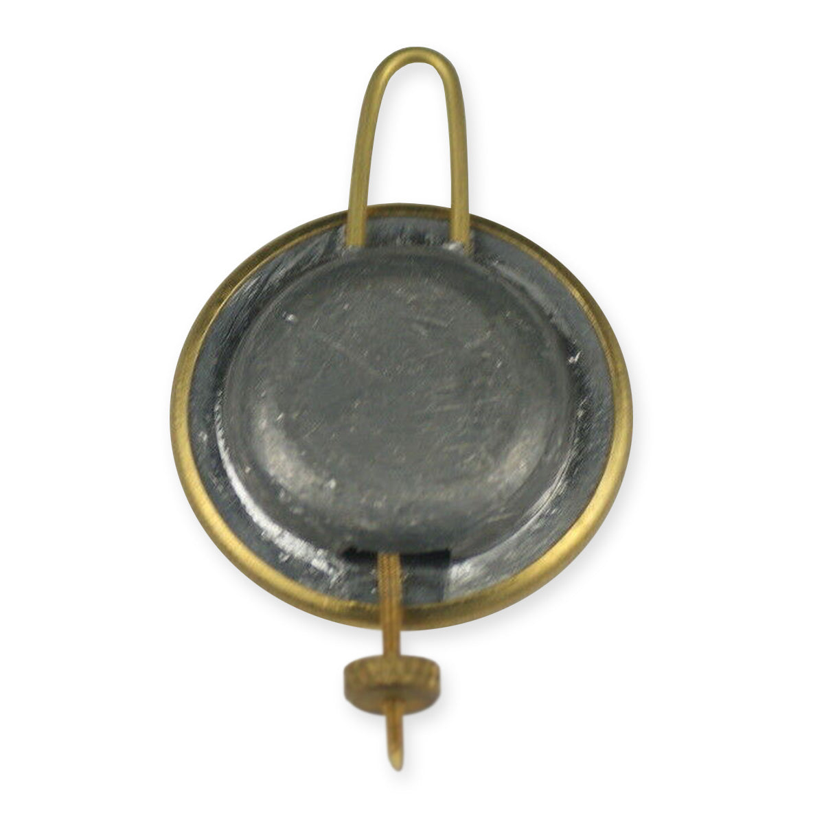 Brass clock pendulum bob diameter 35mm with wire repair parts clockmakers