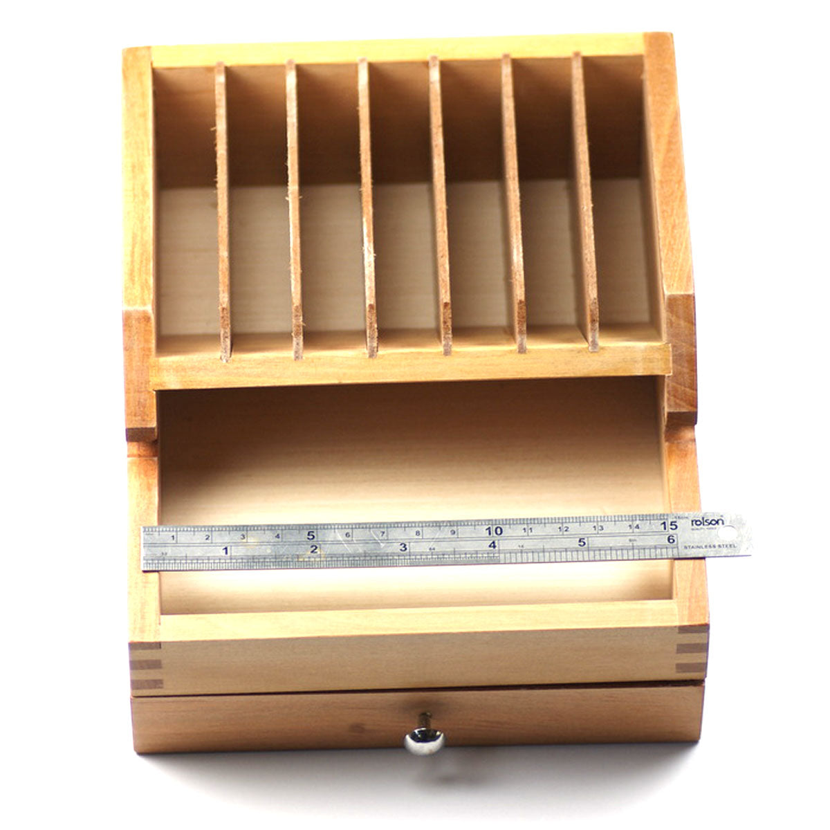 SMALL WOODEN CABINET & DRAWER FOR WATCHMAKERS STORAGE WATCH PARTS/TOOLS REPAIRS