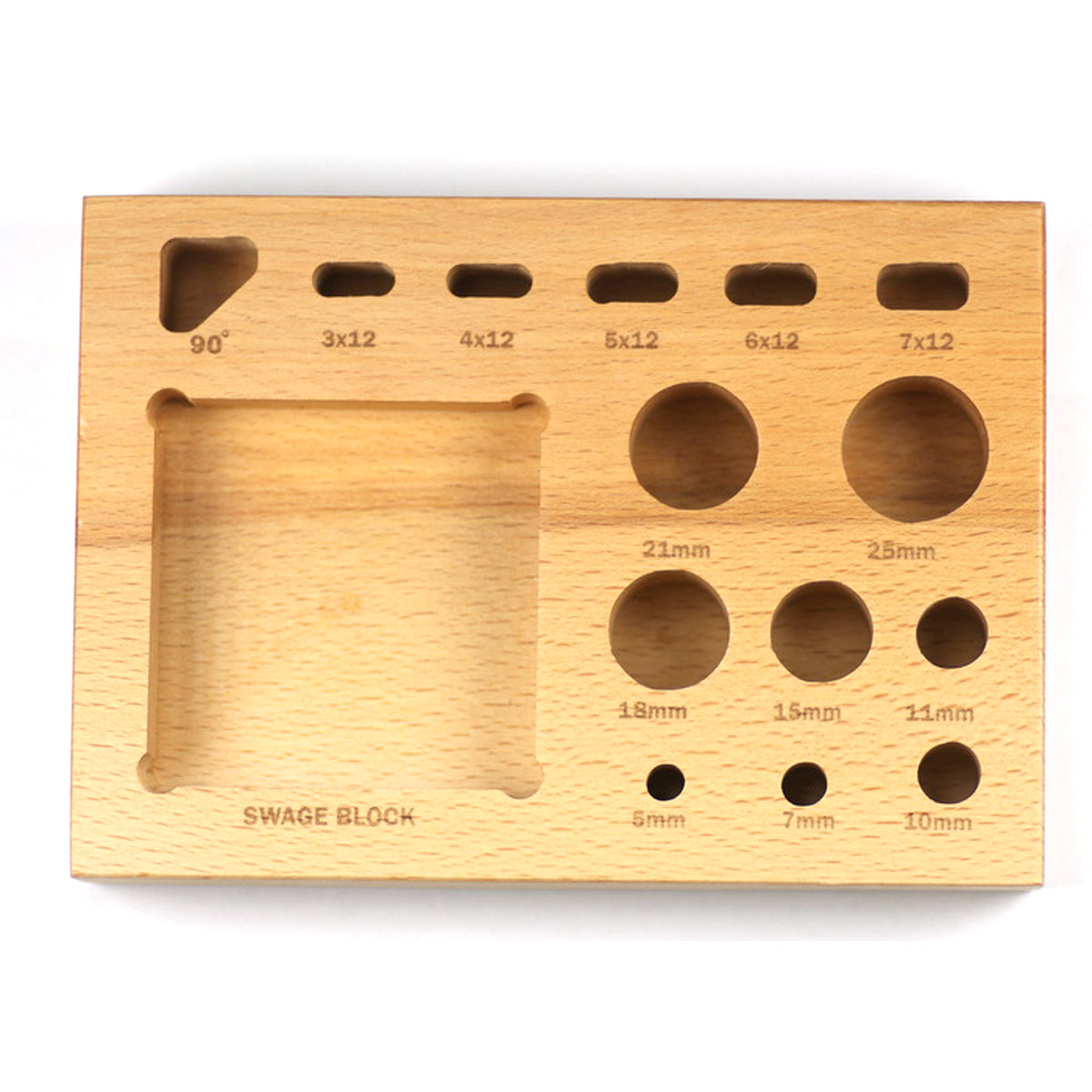 Swage block set wood dapping doming shaping punches forming tool jewellery craft