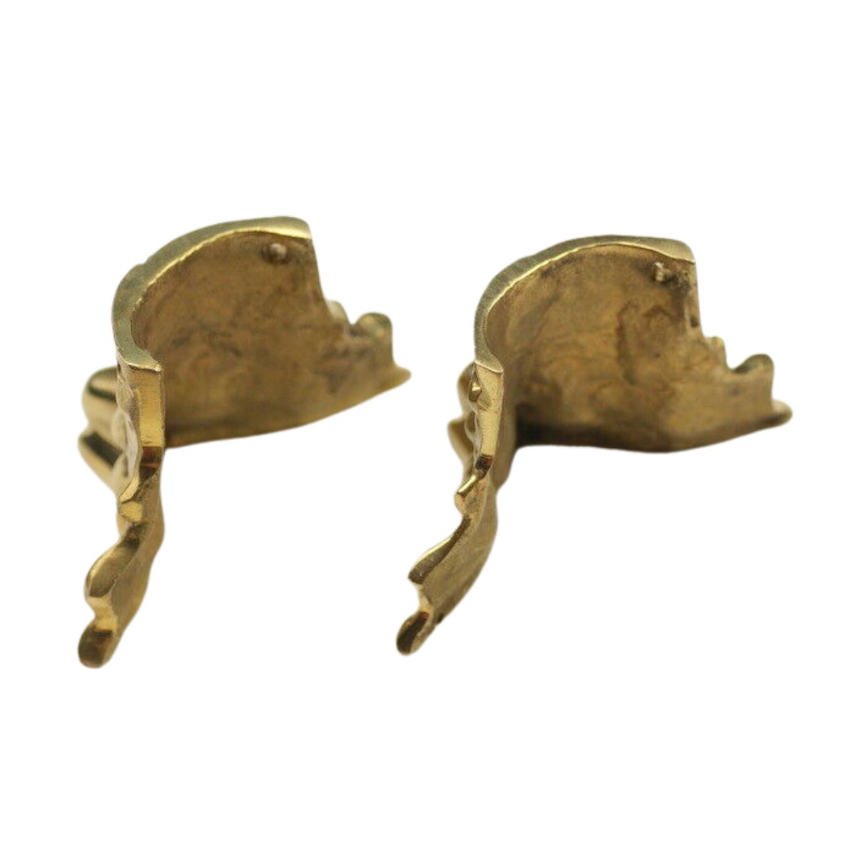 2x clock brass feet for Mantle clocks metal ornamental clockmakers spares parts