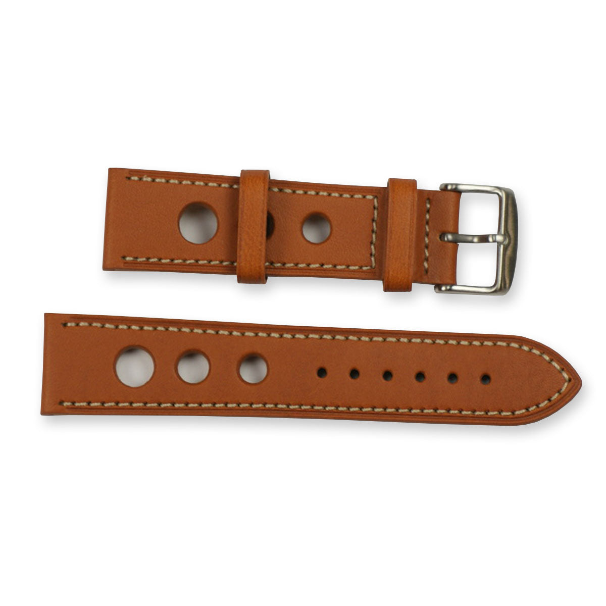 Rally Racing Straps Real Leather Watch Strap Band Brown Blue Black Grand Prix