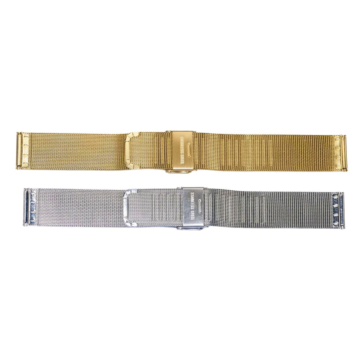 Stainless Steel Mesh Wrist Watch Strap Bracelet Band 10mm-20mm Silver Gold Metal