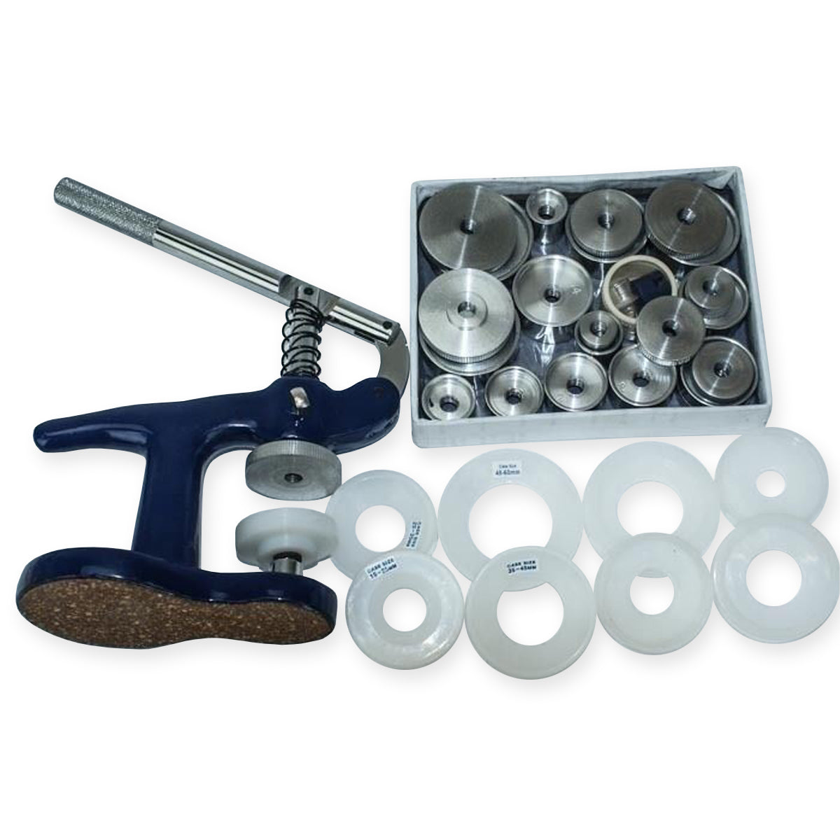 Large Lever Press 31 Dies Crystal Glass & Case Back Fitting Tool Watch Repairs