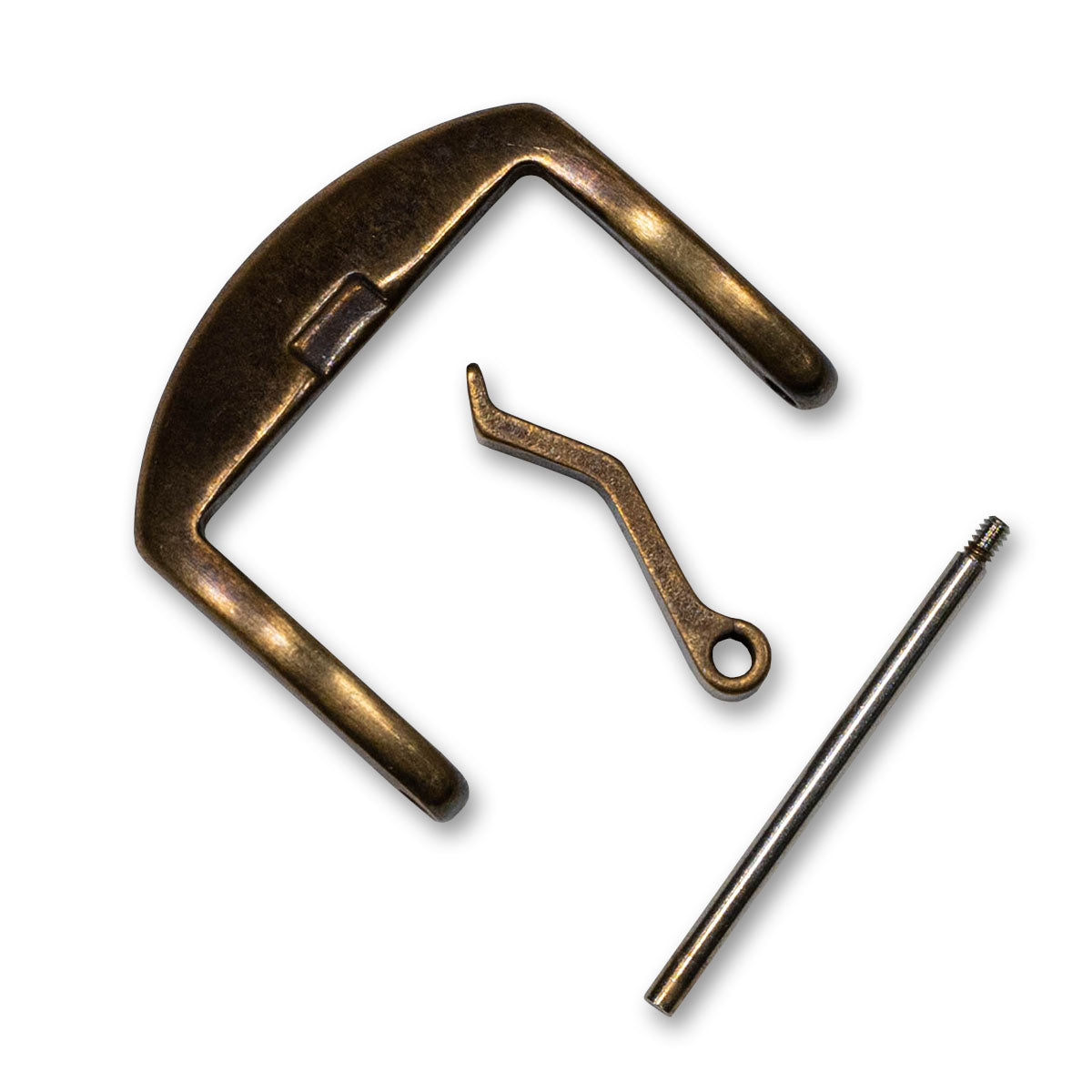 AGED BRONZE Pre-V Buckle For Watch Strap Band Replacement Upgrade 18mm - 26mm