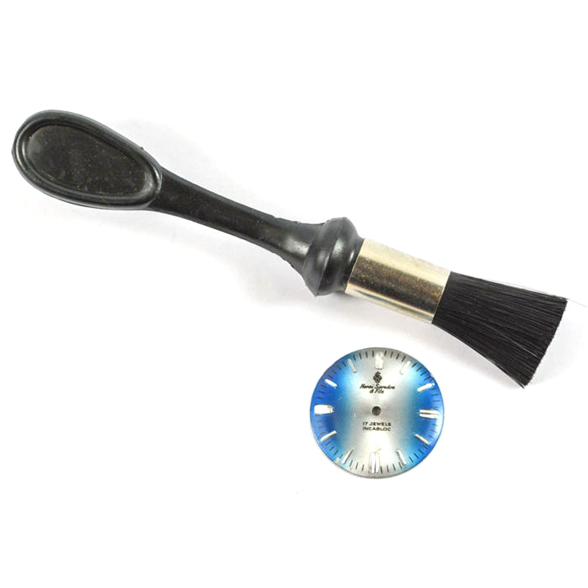 Watchmakers Dial & crystal glass cleaning brush watch dust & debris remover