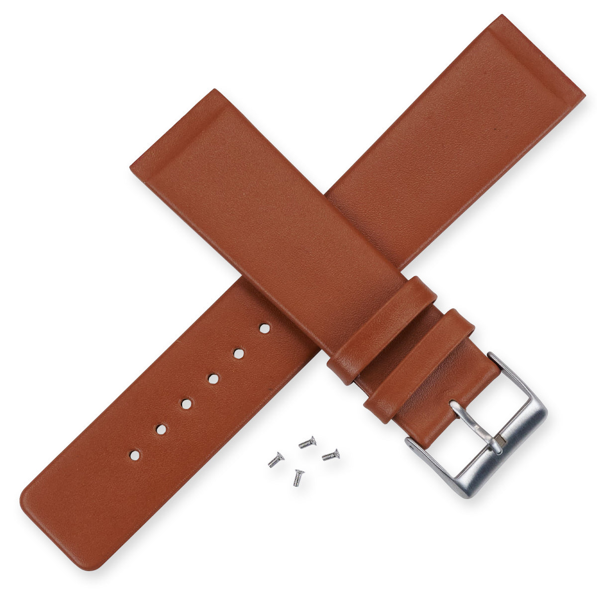 Leather Watch Strap for Skagen 22mm With Screws Tan light Brown Band 233XXLSLB