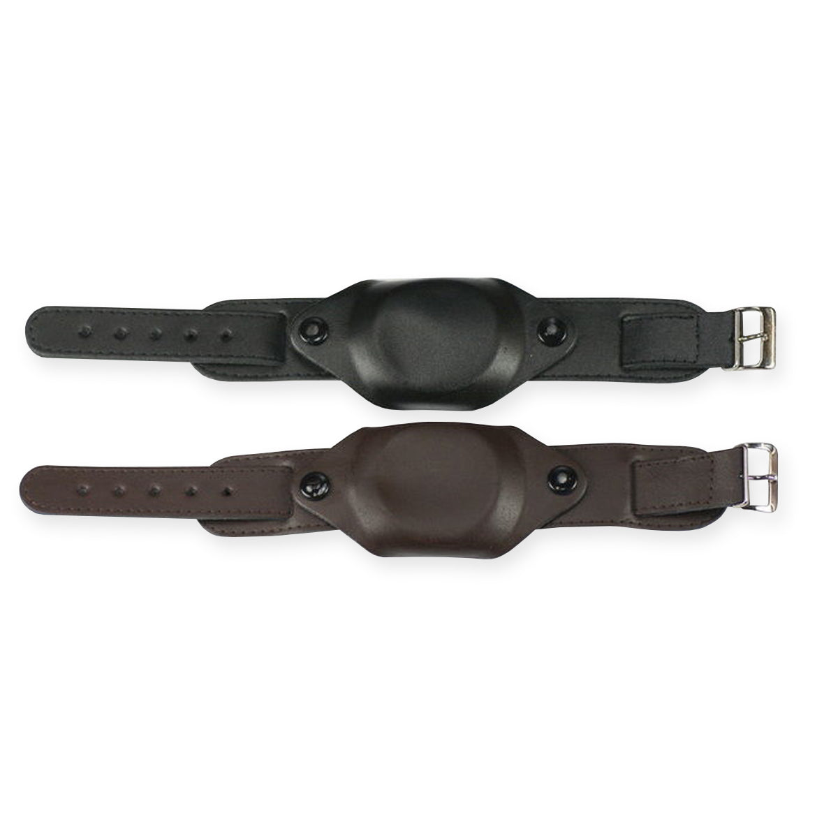 MILITARY LEATHER STRAP & COVER 18mm black brown watch straps cuff army forces